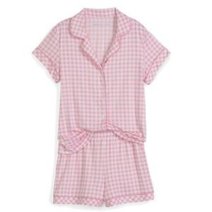 Draper James Pink Gingham Pajama set